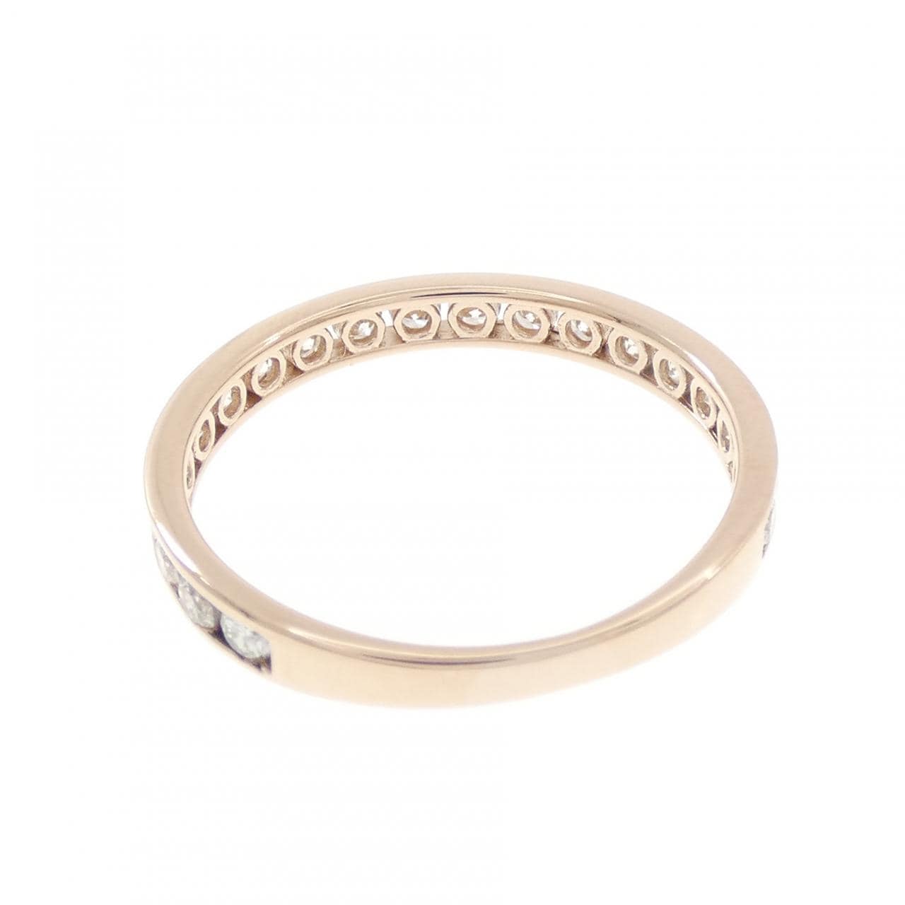 K18PG ハーフエタニティ ダイヤモンド リング 0.50CT