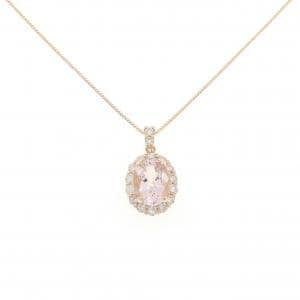 K18PG モルガナイト ネックレス 1.00CT