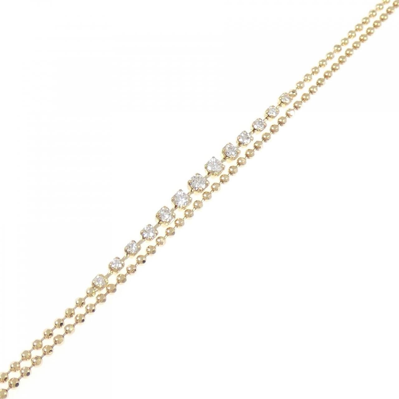 K18YG ダイヤモンド ブレスレット 0.40CT