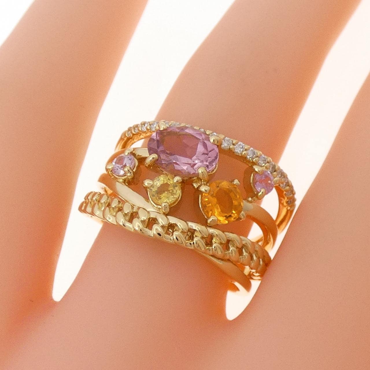 ニナリッチ カラーストーン リング