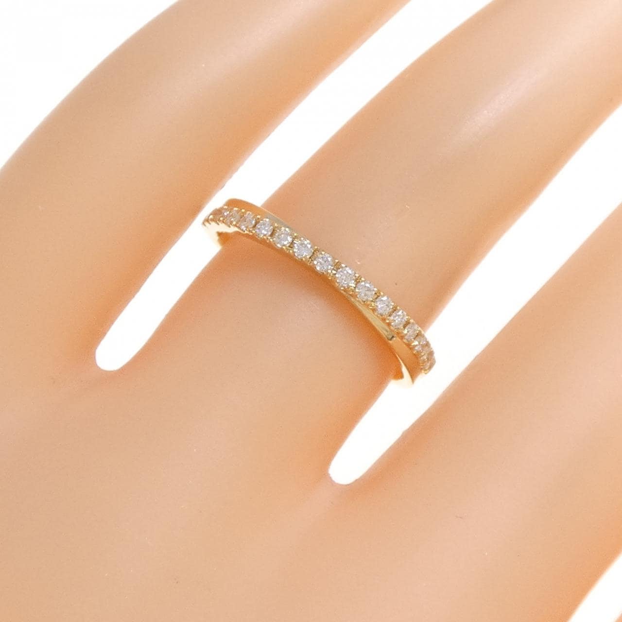 K18YG ダイヤモンド リング 0.13CT