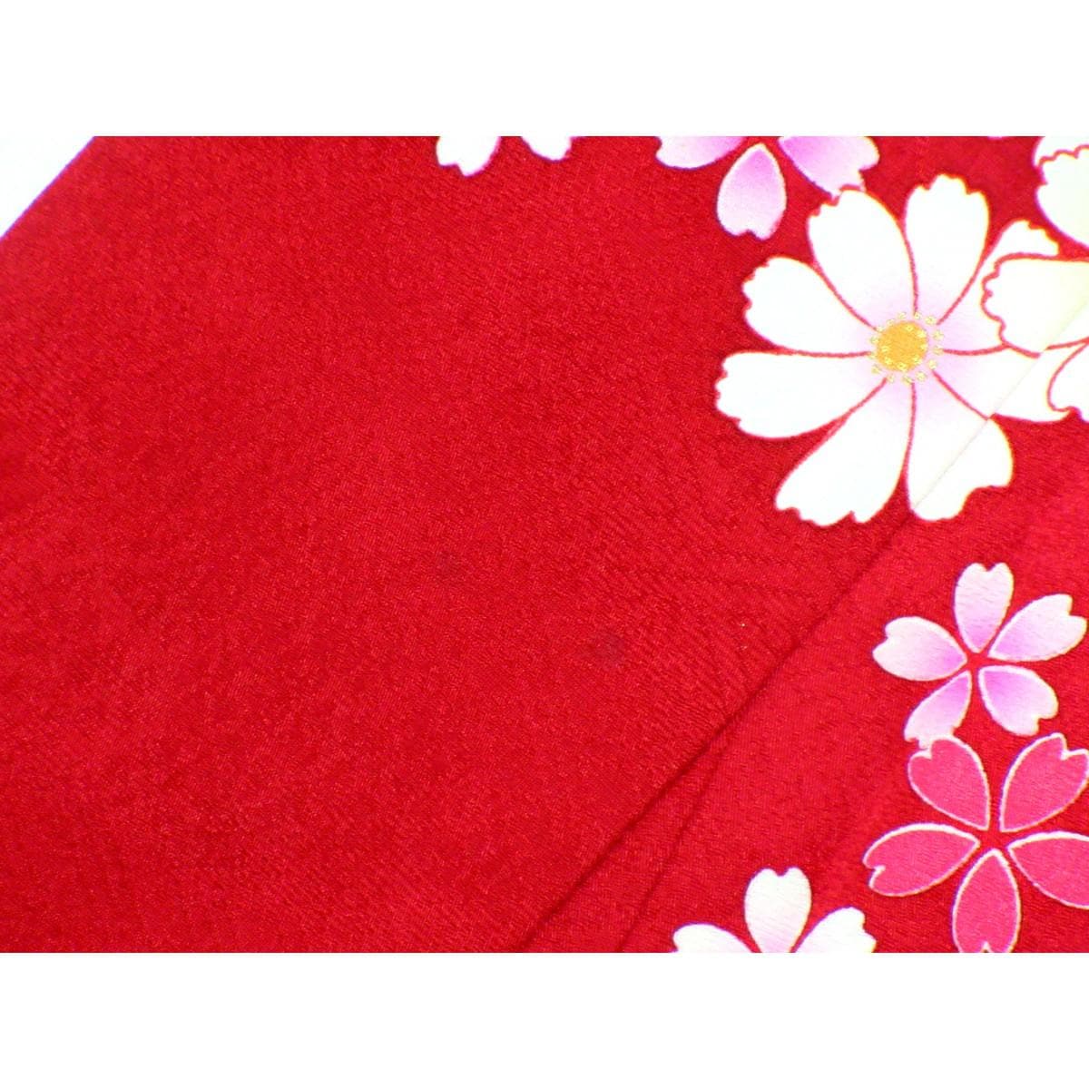 振袖　友禅金彩加工　刺繍入りボカシ染