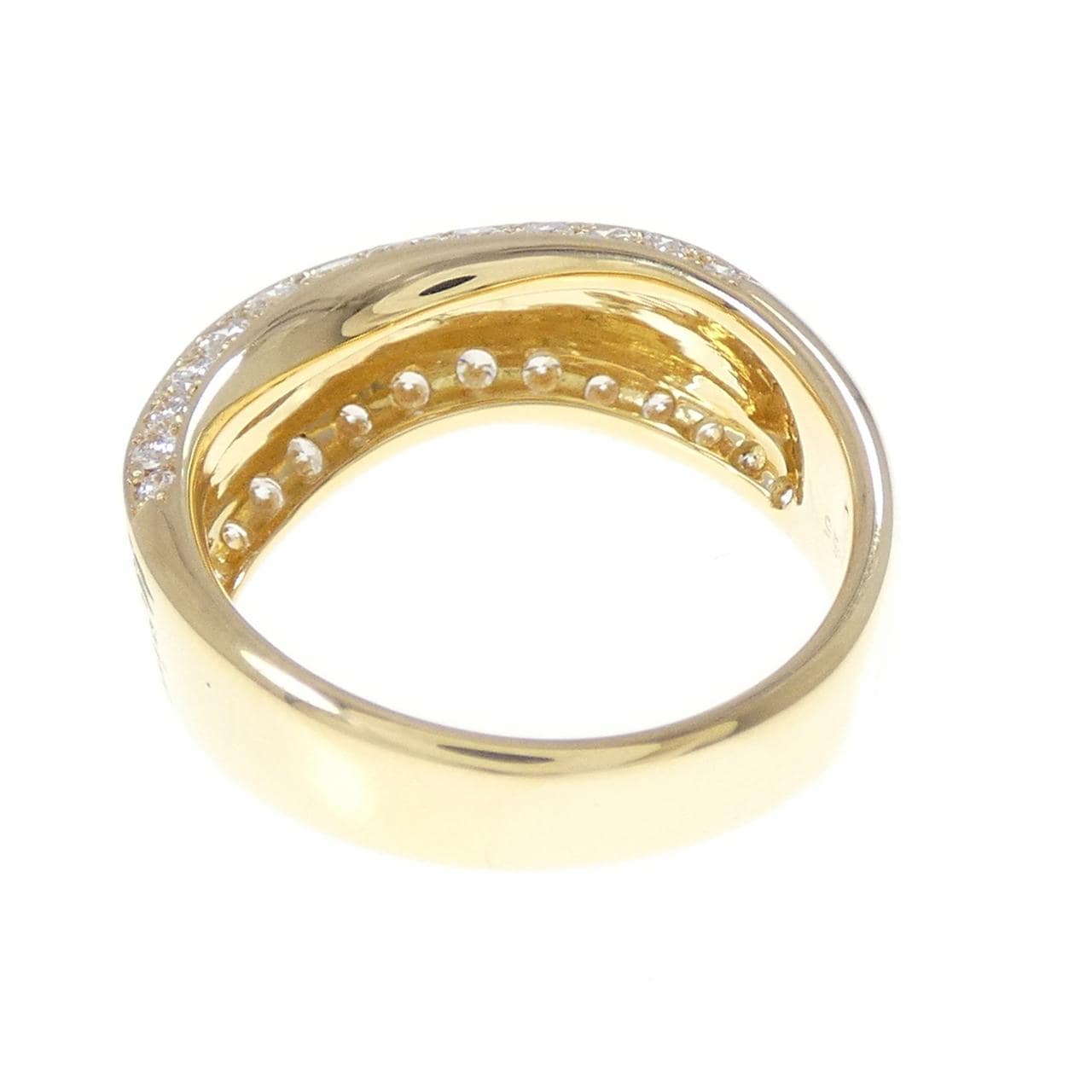 K18YG ダイヤモンド リング 0.55CT