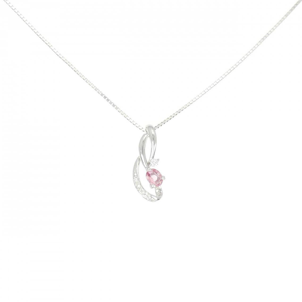 K18WG サファイヤ ネックレス 0.151CT