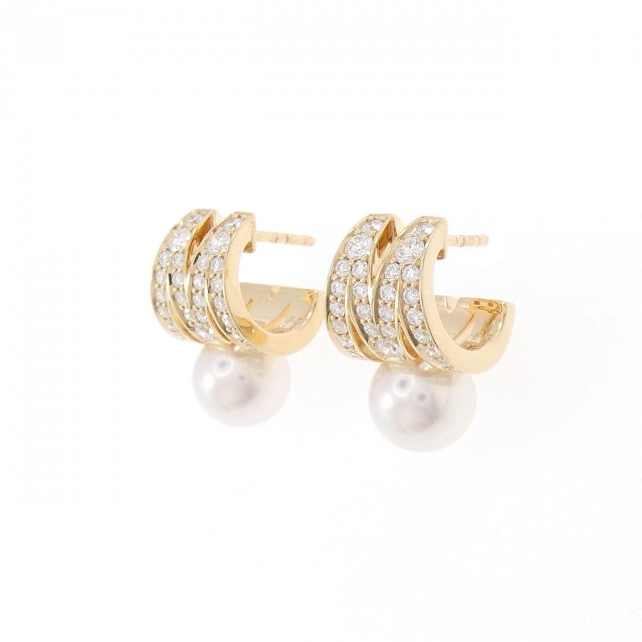 ミキモト Mシグネチャー ピアス 7.3mm