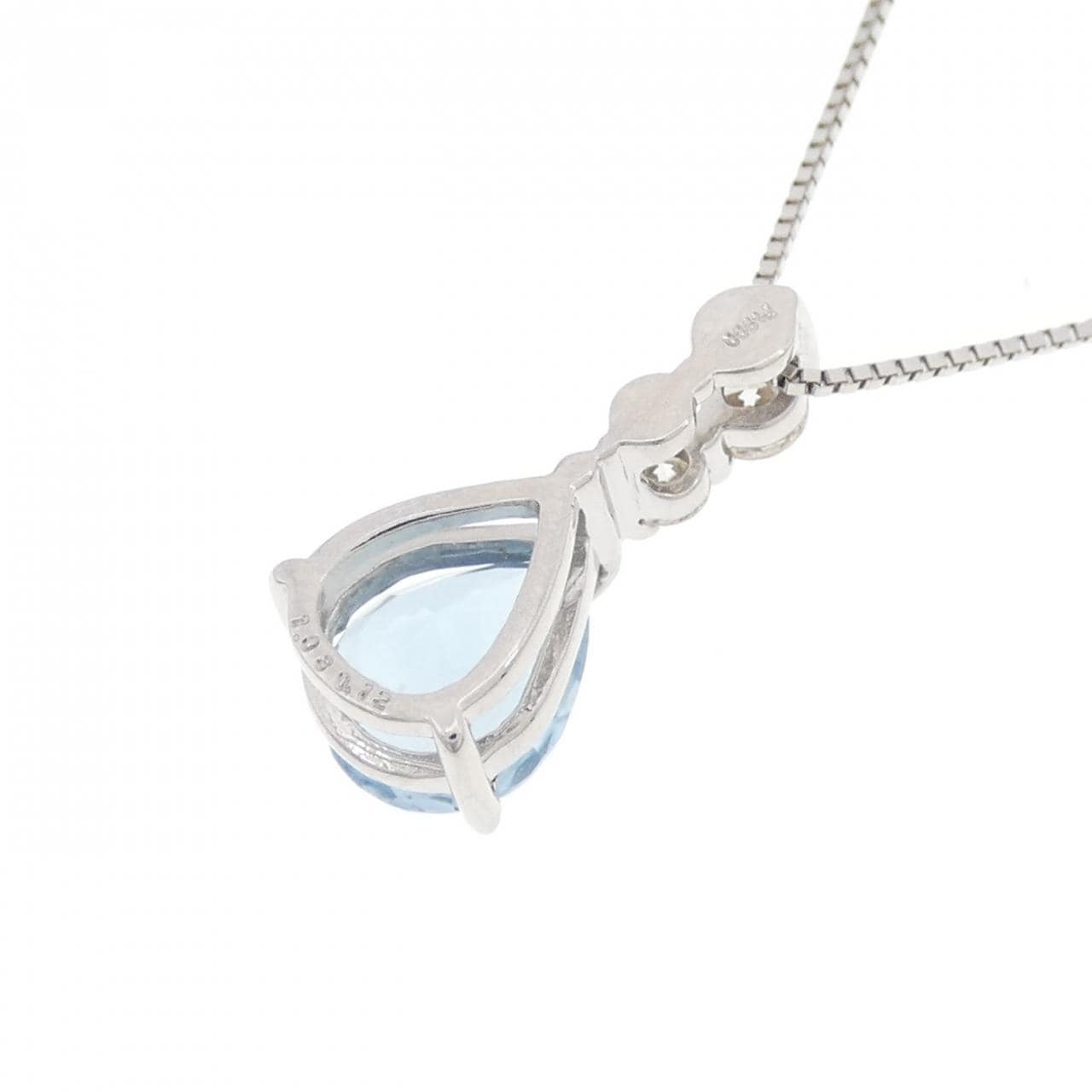 【リメイク】PT アクアマリン ネックレス 1.03CT