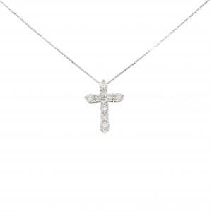 PT900/PT850 クロス ダイヤモンド ネックレス 1.00CT