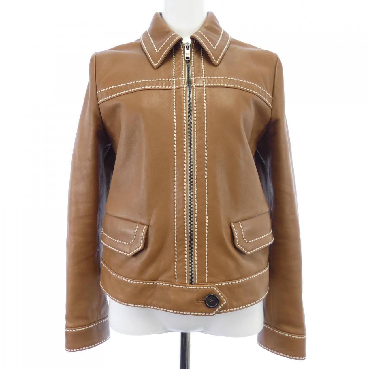 プラダ PRADA 58786 1F21 レザージャケット