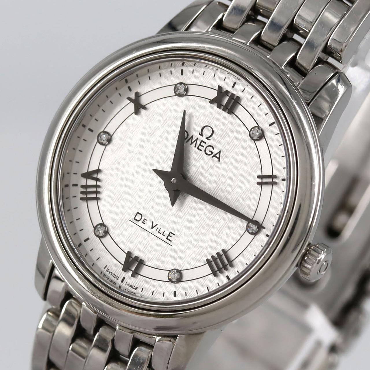 【ノーメンテナンス還元価格】オメガ デ･ヴィル プレステージ･6P 424.10.27.60.52.002 SS クォーツ