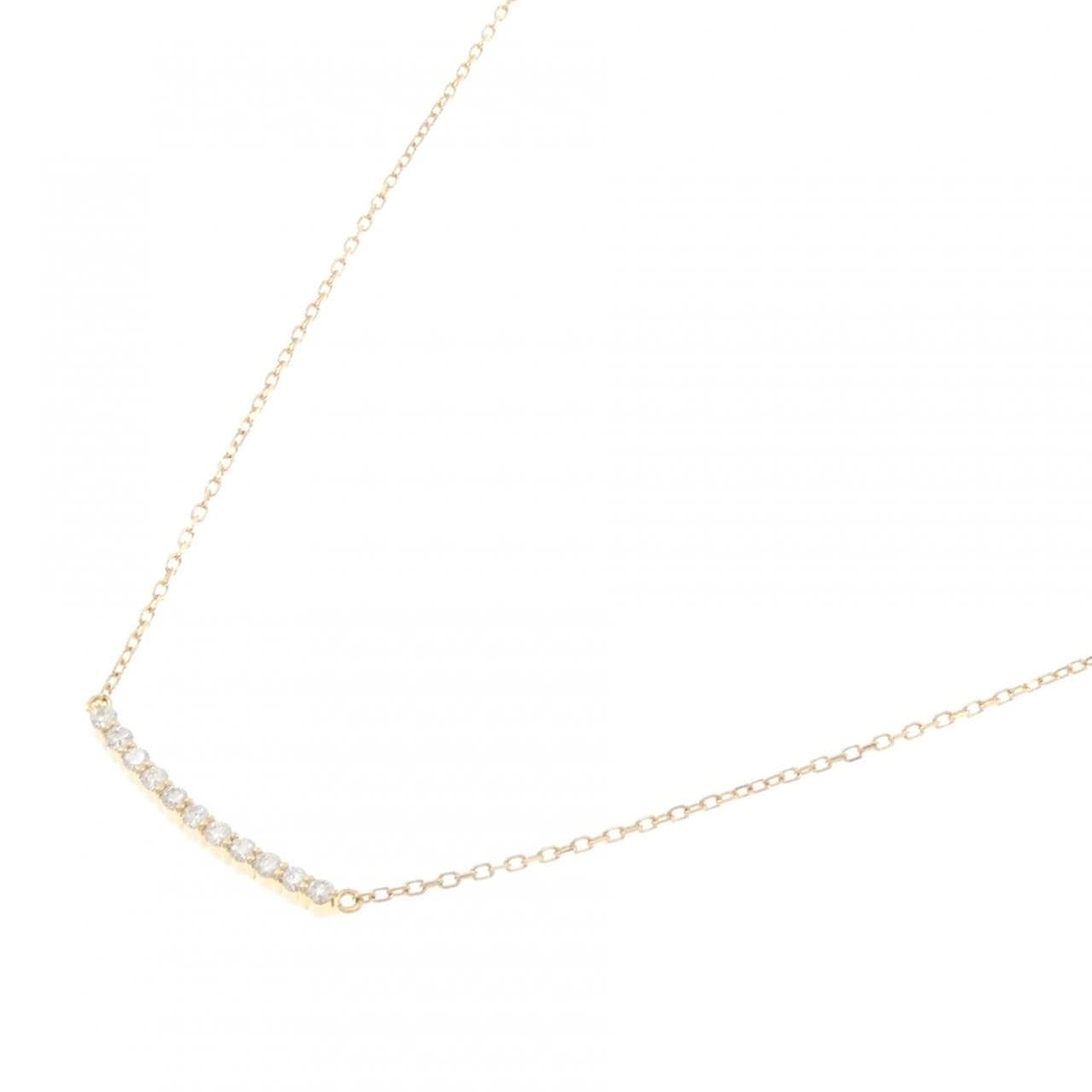 K18YG ダイヤモンド ネックレス 0.15CT