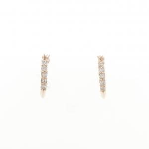 K10PG ダイヤモンド ピアス 0.10CT