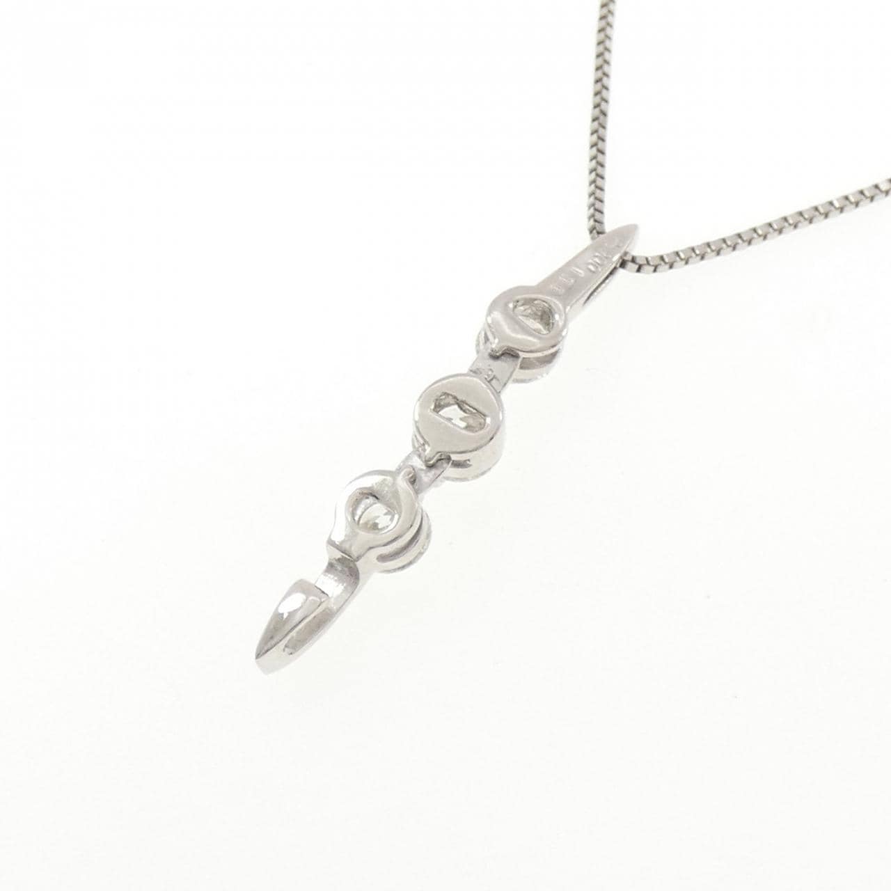 PT900/PT850 スリーストーン ダイヤモンド ネックレス 1.00CT