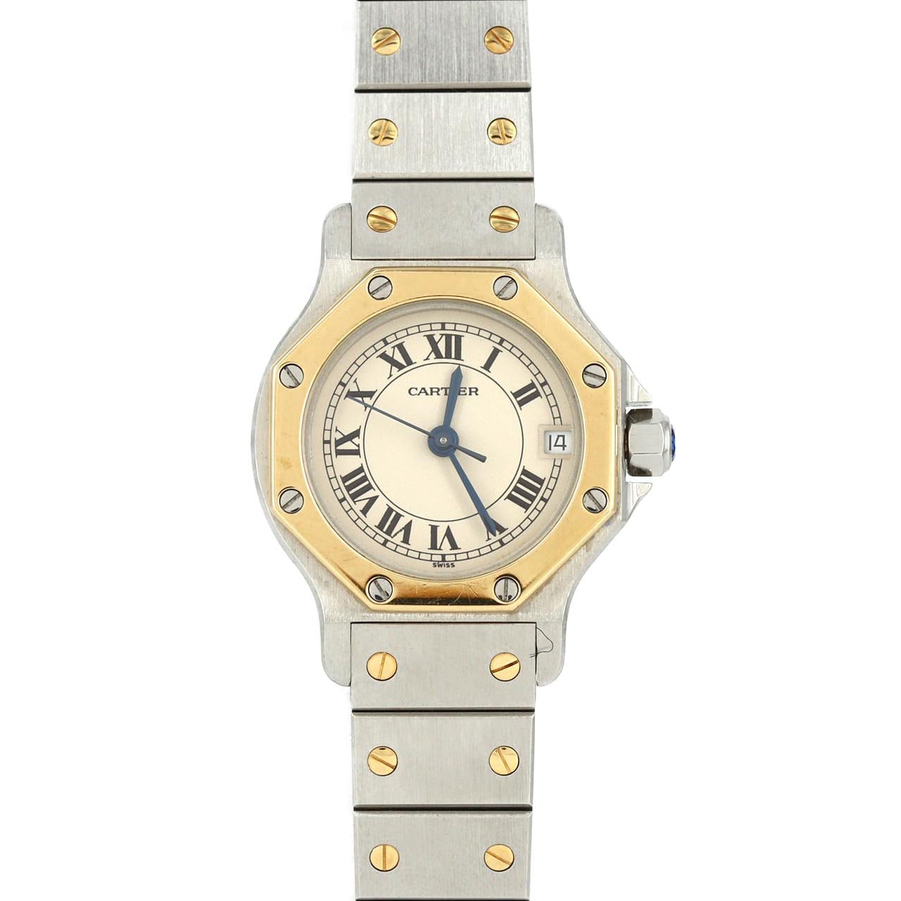 【ノーメンテナンス還元価格】カルティエ サントスオクタゴンSM コンビ W2001683 SSxYG クォーツ