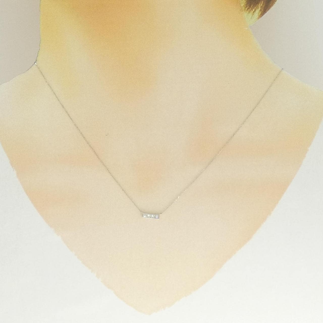 PT900 ダイヤモンド ネックレス 0.13CT