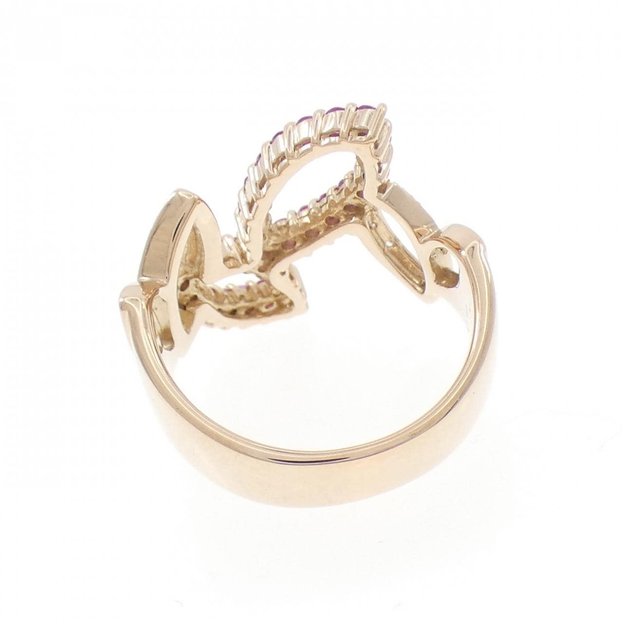 K18PG サファイヤ リング 0.85CT