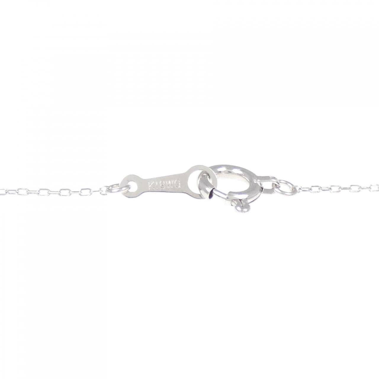 [BRAND NEW] K18WG Diamond necklace 0.30CT