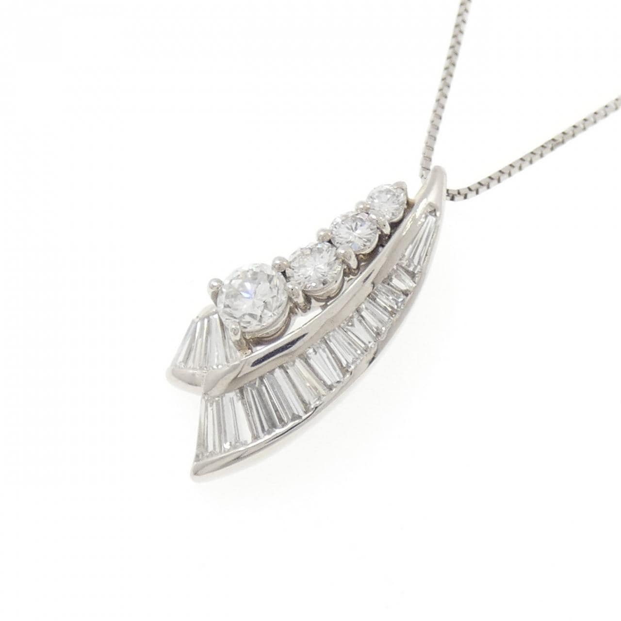 PT900/PT850 ダイヤモンド ネックレス 1.13CT