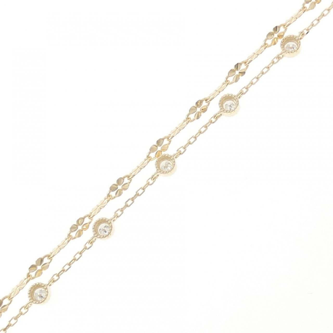 【リメイク】K10YG ダイヤモンド ブレスレット 0.30CT