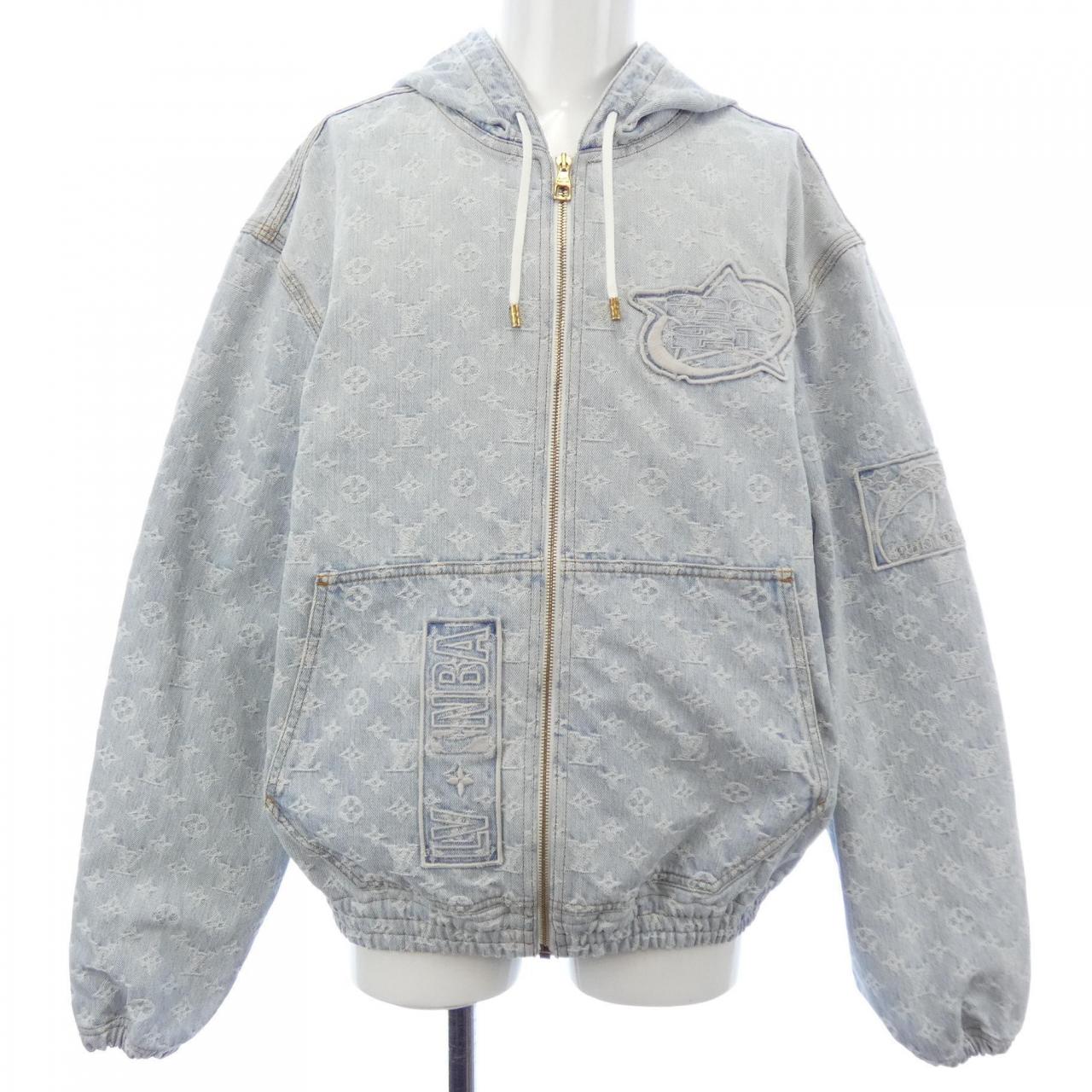 ルイヴィトン LOUIS VUITTON NBAジップスルーフーディ HLA01WUZD デニムジャケット
