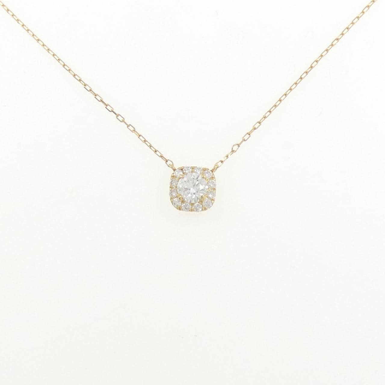 K18YG ダイヤモンド ネックレス 0.318CT D VVS2 3EXT H&C