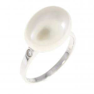 White Butterfly Pearl ring