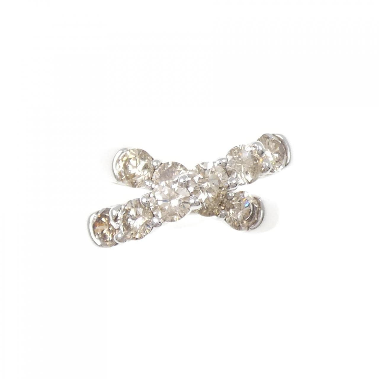 K18WG ダイヤモンド リング 2.30CT