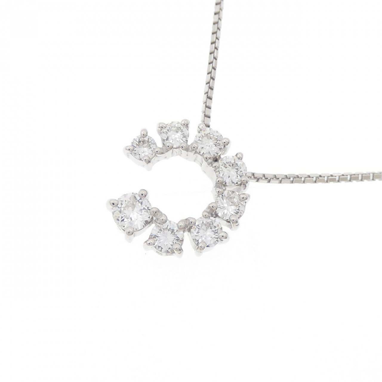 K18WG ダイヤモンド ネックレス