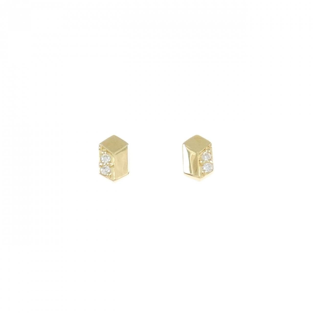 【新品】K18YG ダイヤモンド ピアス 0.02CT
