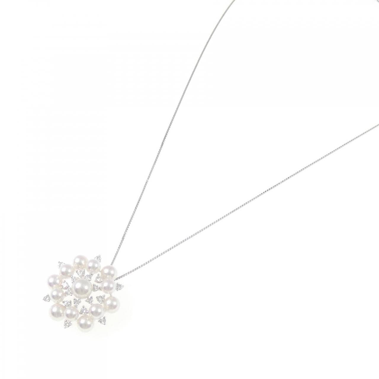 K18WG アコヤパール ネックレス