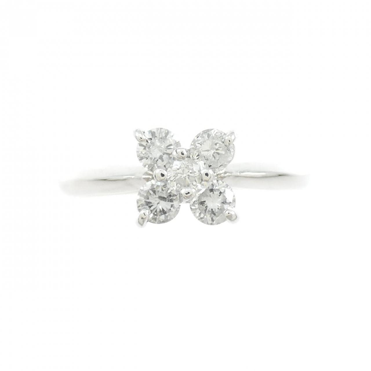 PT900 フラワー ダイヤモンド リング 0.46CT