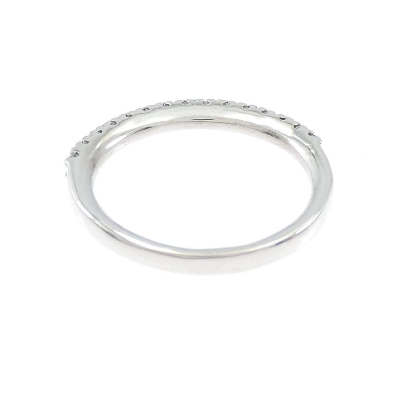 K18WG ハーフエタニティ ダイヤモンド リング 0.28CT
