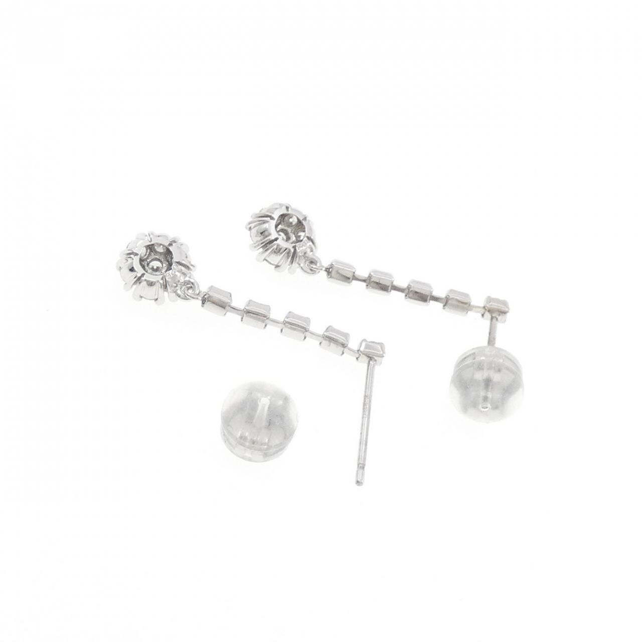 K18WG ダイヤモンド ピアス 0.52CT