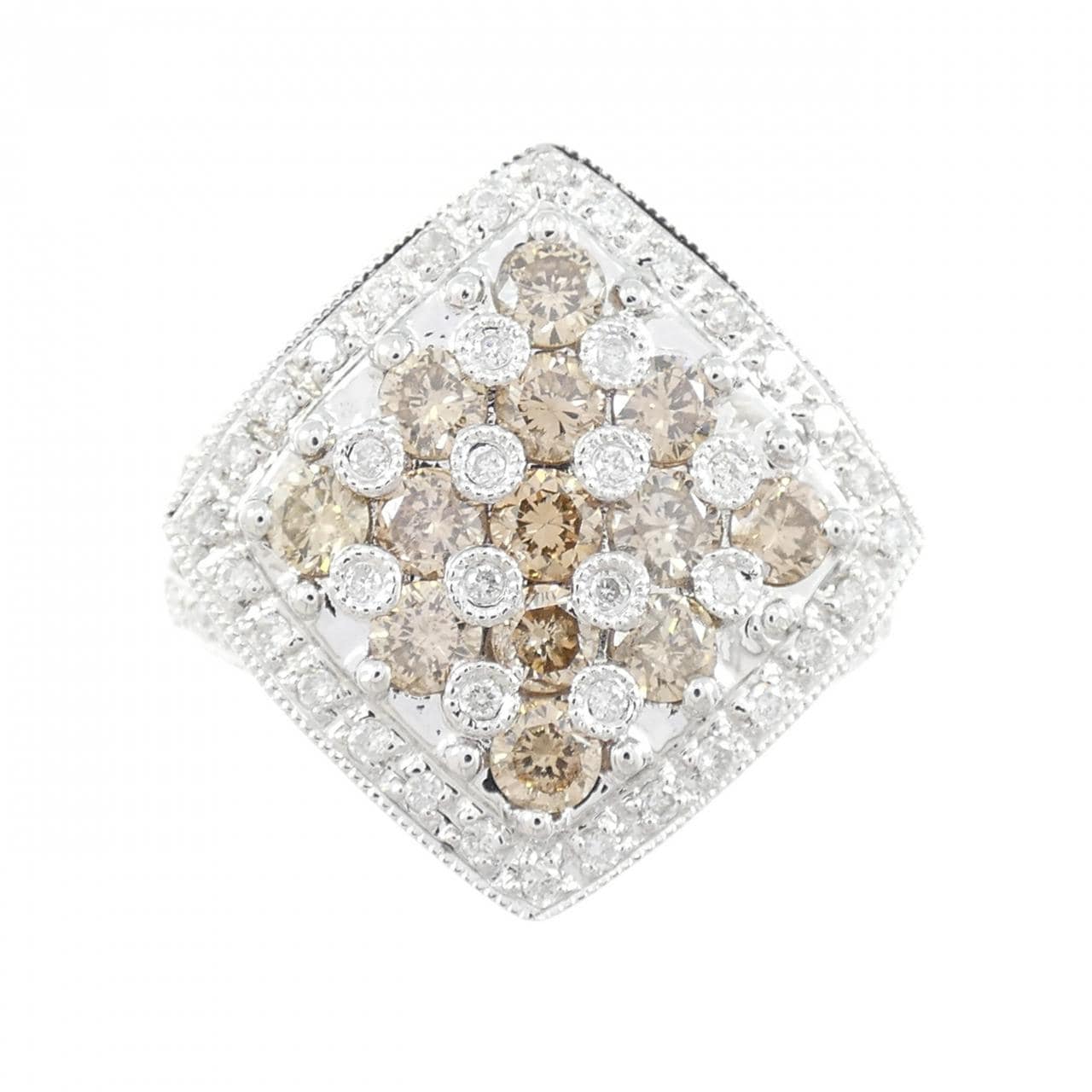 K18WG ダイヤモンド リング 1.28CT