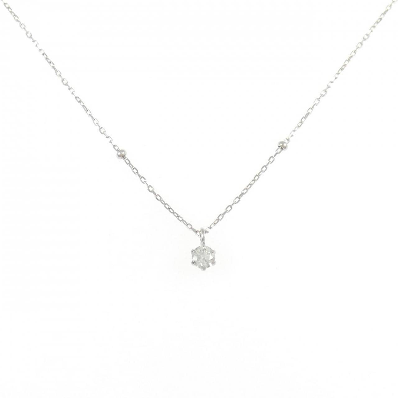 K18WG ダイヤモンド ネックレス 0.08CT