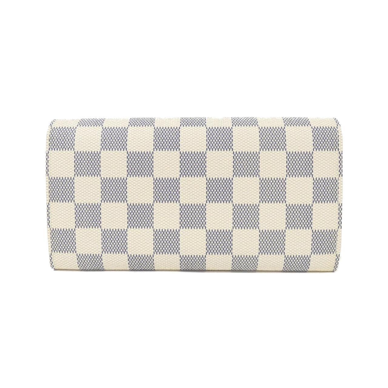 LOUIS VUITTON Damier Azur Portefeuille Sarah N61735 皮夾