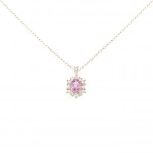 K18PG サファイヤ ネックレス 0.434CT