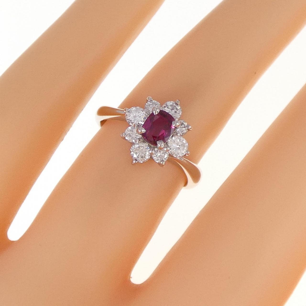 PT ルビー リング 0.55CT