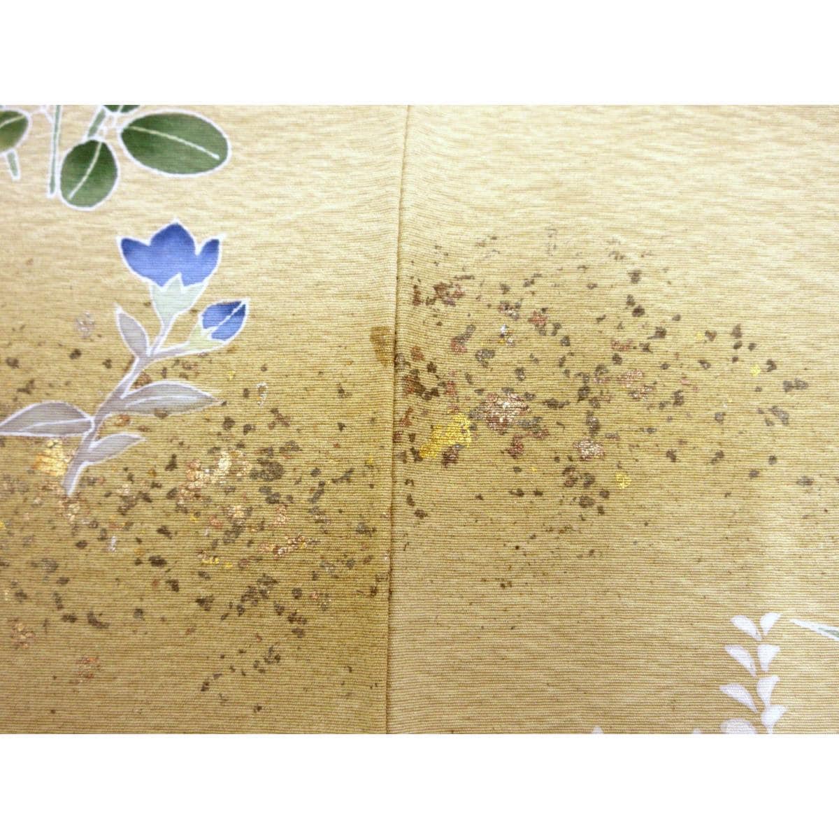 【未使用品】訪問着　友禅金彩加工