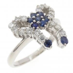 PT900 リボン サファイヤ リング 0.30CT