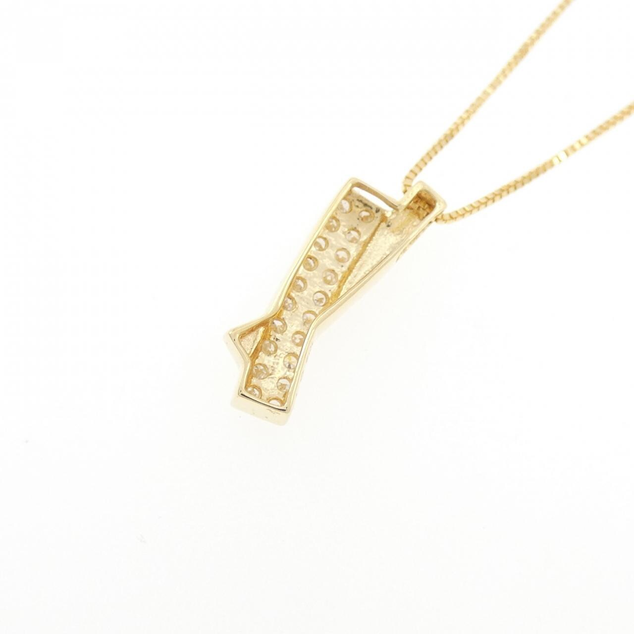 K18YG ダイヤモンド ネックレス 0.19CT