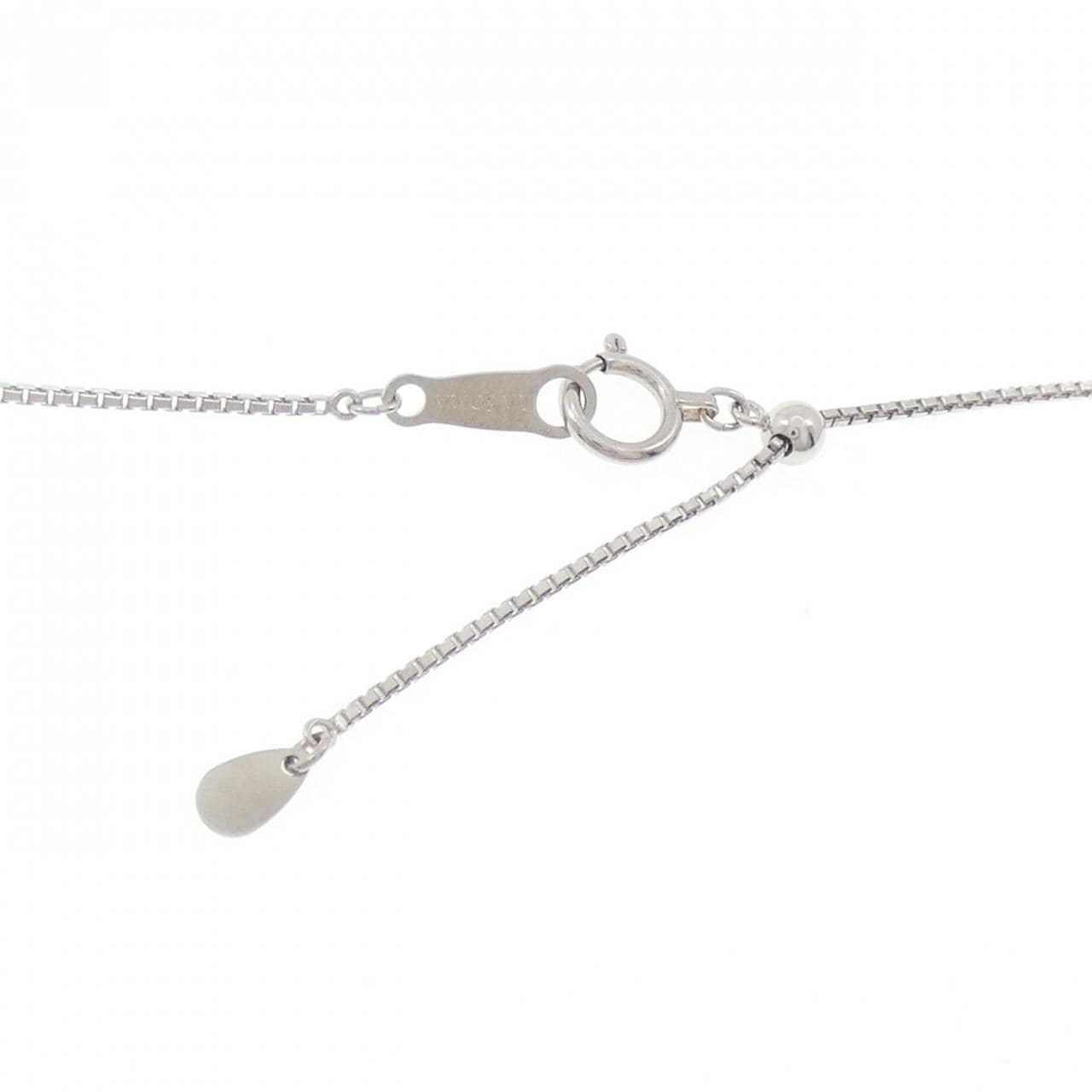 K18YG/PT900/PT850 オンプ ダイヤモンド ネックレス 0.23CT