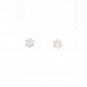 【リメイク】K18YG/ST ダイヤモンド ピアス 0.400CT 0.410CT F-G SI1-2 EXT