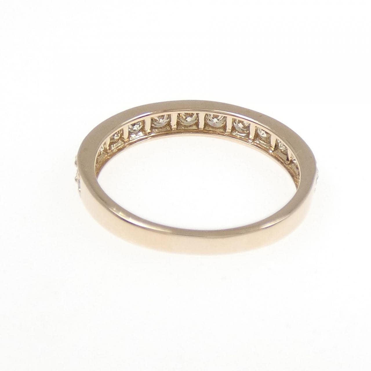 K18PG ハーフエタニティ ダイヤモンド リング 0.50CT