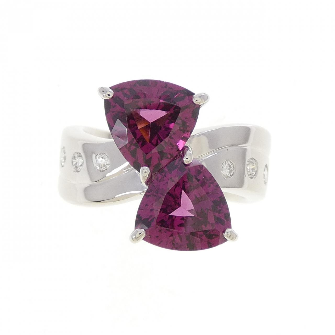 PT900 ガーネット リング 3.77CT