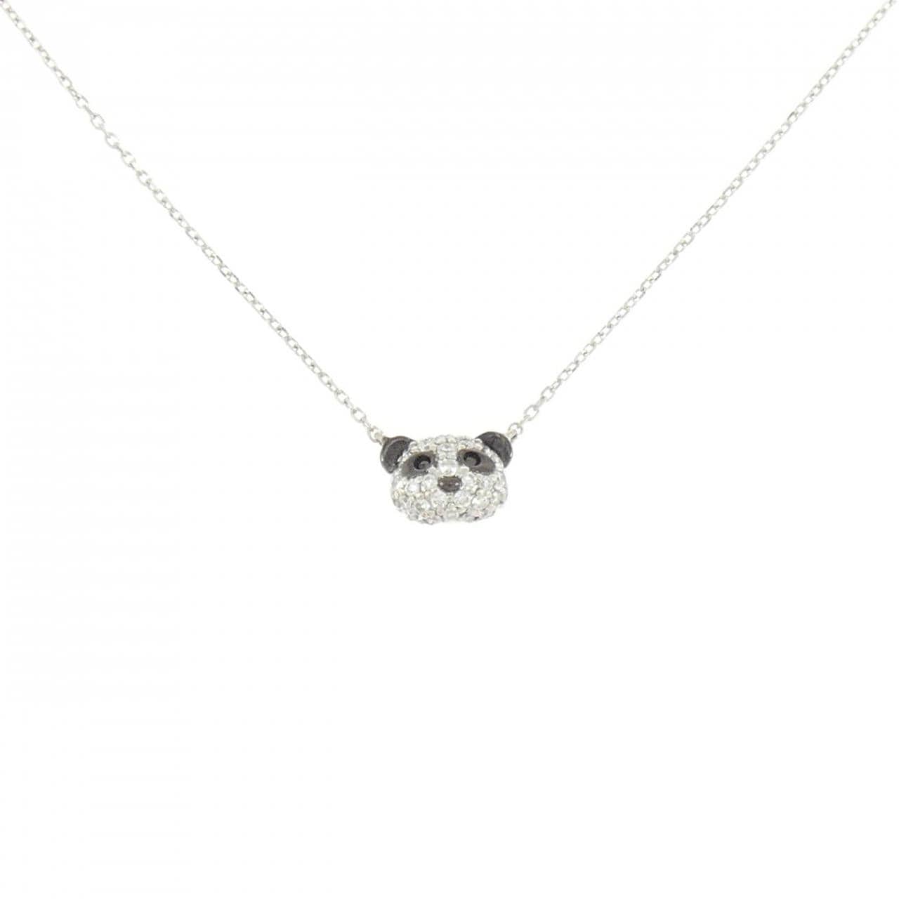 ポンテヴェキオ パンダ ダイヤモンド ネックレス 0.01CT