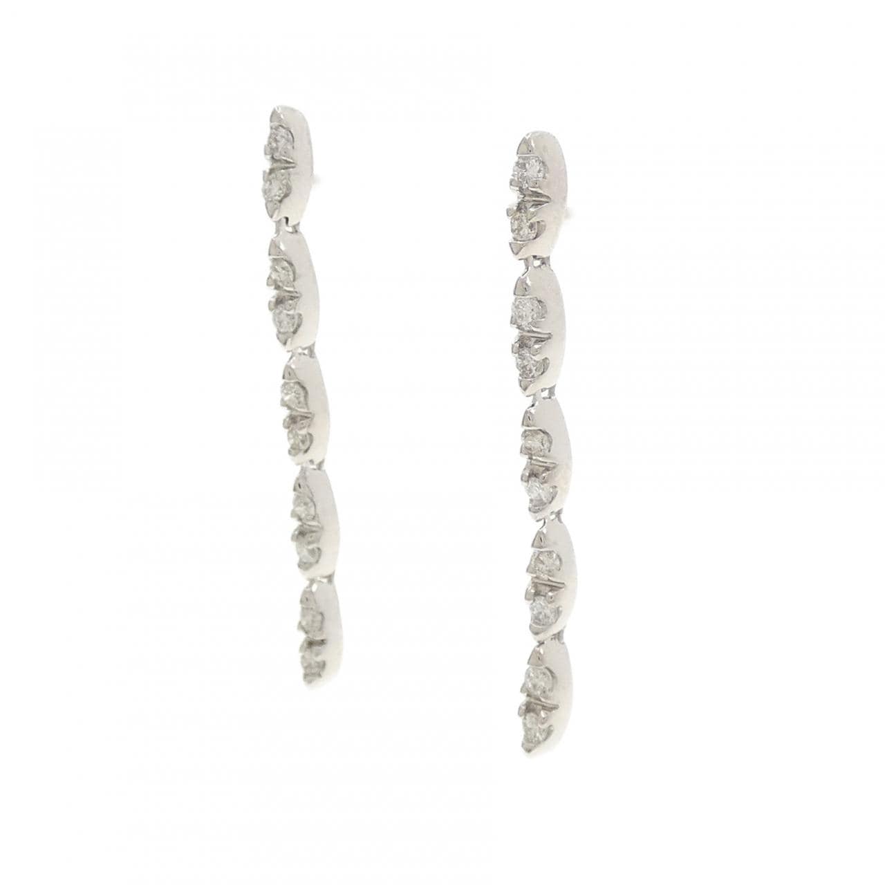 750WG ダイヤモンド ピアス