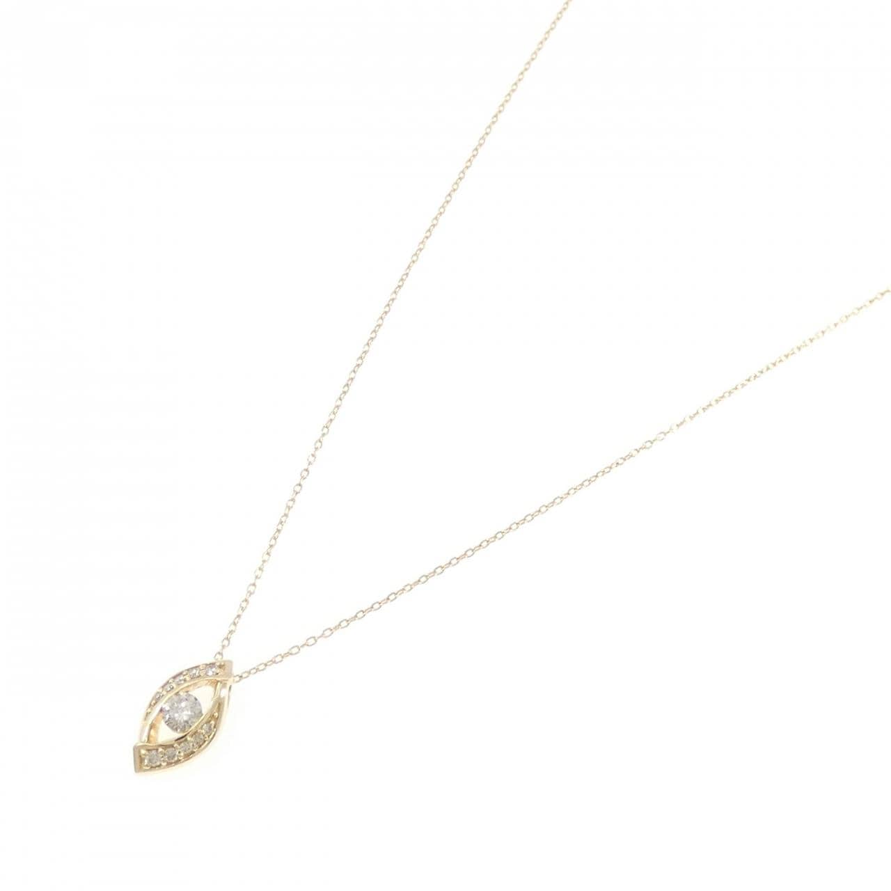 K18YG ダイヤモンド ネックレス 0.17CT