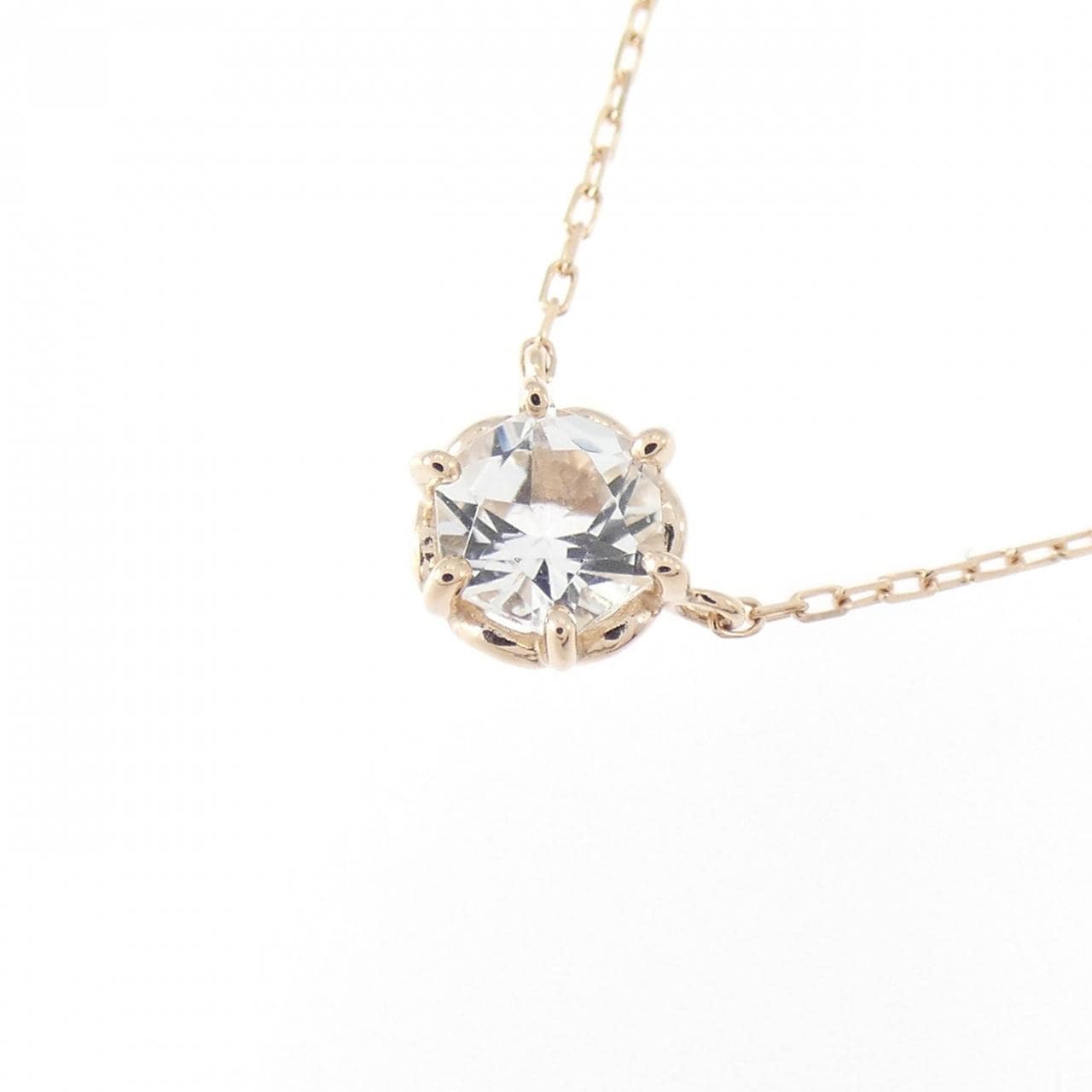 4゜C ホワイトトパーズ ネックレス