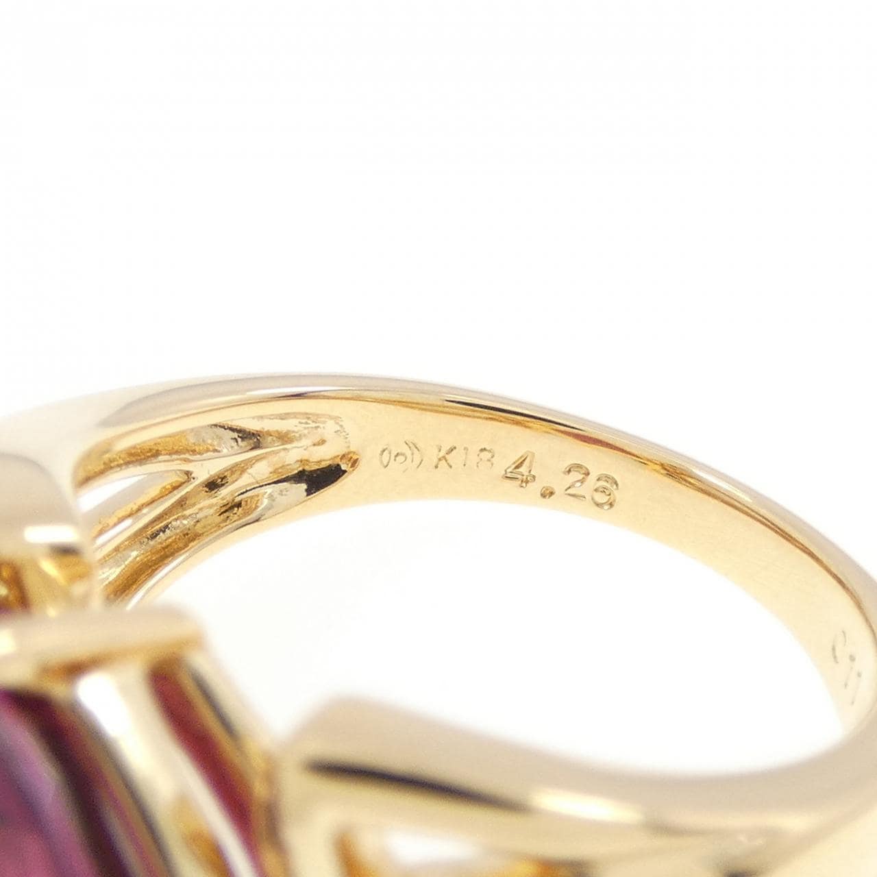 タサキ ガーネット リング 4.26CT