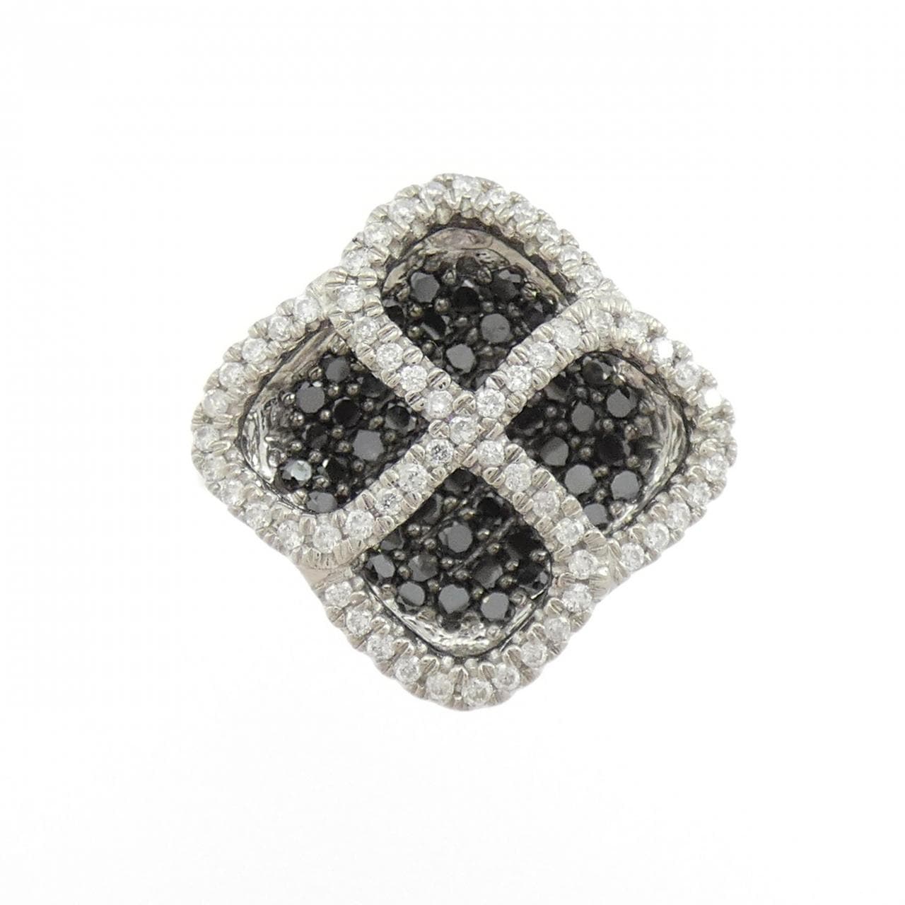 K18WG/K18BG ダイヤモンド リング 0.95CT